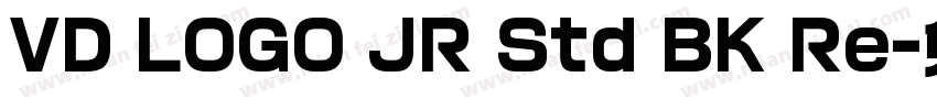 VD LOGO JR Std BK Re字体转换